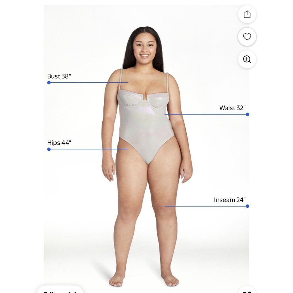 MOST BEAUTIFUL SWIMSUIT EVER!!   Irredescent Underwire One Piece  Swimsuit